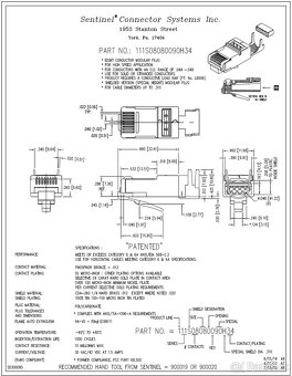 Konektory RJ45 CAT6A STP 8p8c vč. krytky 100ks - 4