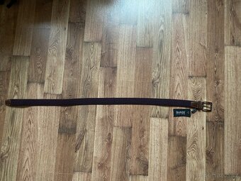 Nový pánský pružný opasek Bandi - tmavě vínový, L/XL - 4