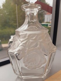 Starožitná skleněná karafa - 4