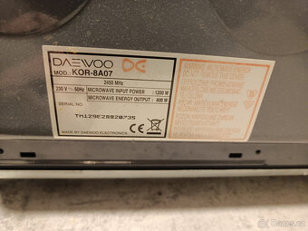 Černá mikrovlnná trouba Daewoo jako NOVÁ - 4