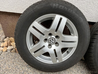 ALU originál VW 5x100, 15" + letní 195/65/R15 - 4