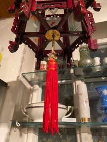 Japonská závěsná elektrická lampa - 4