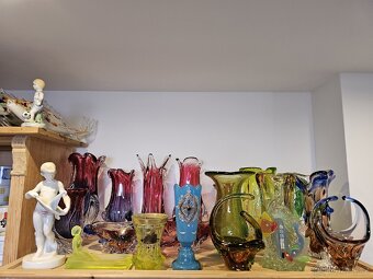 Sbírám STARÉ, RETRO VÁZY, FIGURKY, sklo i porcelán - 4