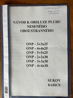 Pluh Sukov 3-radličný obracák - 4