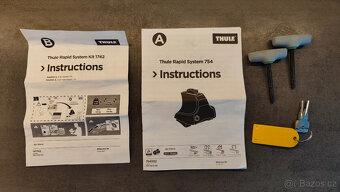 Thule squareBar + patky Mazda 3 2014- - 4