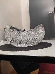 Křišťálová broušená mísa jardina - 4