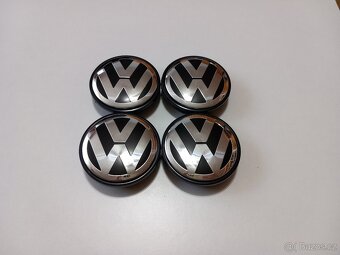 Středové krytky Vw, 56x52mm chrom logo - 4