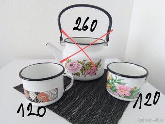 Staré, smaltované nádobí - třeba na chalupu - 4
