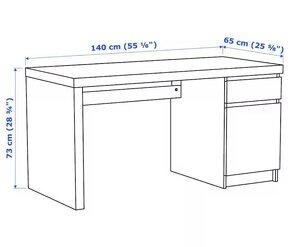 Psací stůl IKEA Malm - 4