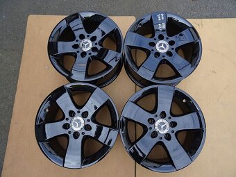 Alu disky černé na Mercedes 16",  5x112, ET 35 ,šíře 7,5J - 4