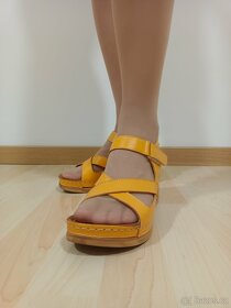 Oranžové sandále Coronni vel. 38 - 4