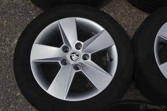 Š.Octavia III+IV- Zánovní 16 orig. Alu disky+ 205/55R16 letn - 4