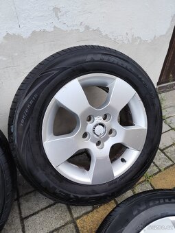 ALU 5x112 r15 ŠKODA + ZÁNOVNÍ LETNÍ PNEU - 4
