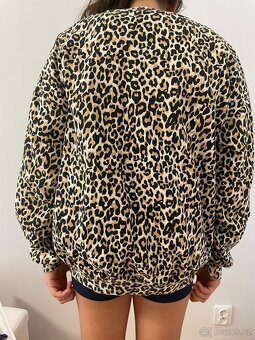 LINDEX set (legíny+mikina) leopardí potisk - 4