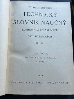 Kompletní sbírka Technického slovníku Teyssler-Kotyška - 4