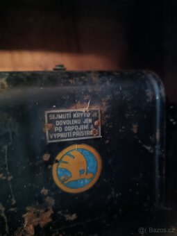 Starožitné stroje, šrotovník, pila, mandl, motor - 4