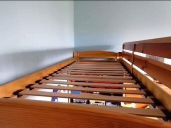 Vyvýšená postel s úložným prostorem - 4