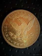 Investiční zlato 21kt - 10$ Liberty Head Gold Eagle 1898 - 4