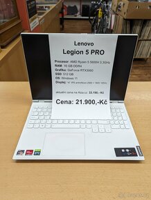 Herní notebook Lenovo Legion 5 PRO - 4