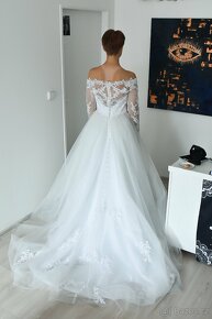 Luxusní svatební šaty - NOVÉ - 4