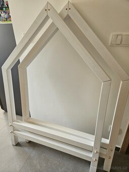 Domečková dětská postel Benlemi 90x200 cm bílá vč. matrace - 4