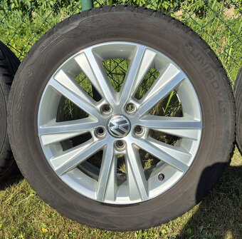 Al disky 5x112 originál VW + letní pneu 205/55/R16 - 4