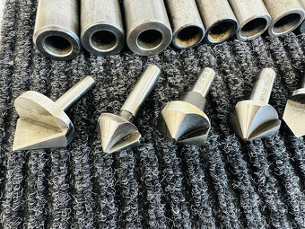 Soustružnické příslušenství (redukce,vrtáky,záhlubníky) - 4