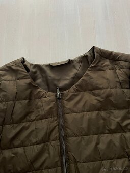 Dámská khaki prošívaná bunda camaieu vel 38 - 4