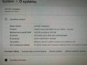Lenovo Ideapad S130-14IGM - poškozený ale funkční - 4