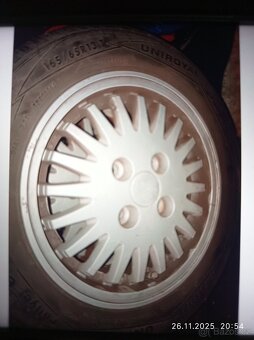 Raritní 13" letní al kola ORIGINAL RENAULT CLIO, 19... - 4