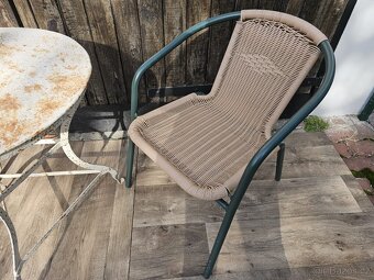 Bistro stolek se židlemi - 4