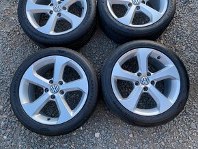 Alu original letni kola VW GTI 5x112 7,5J ET49 225/45 R17 - 4