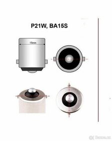 LED autožárovka, 144 led CANBUS P21W bílá nebo oranžová - 4