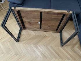 Kovový konferenční stolek STEEL WOOD - 4