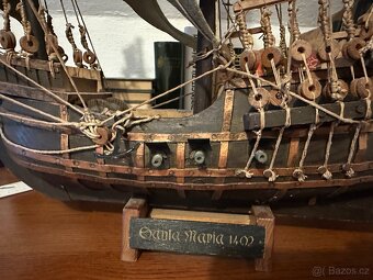 Prodám model dřevěné lodi Santa Maria 1402 - 4