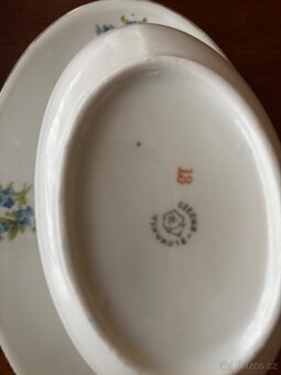 Servírovací keramika s modrým květem - 4