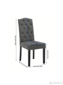 Nový set 6 kusů moderních jídelních židlí - 4