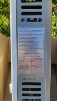 Ohřívač vody průtokový na PB/LPG 12kW. - 4