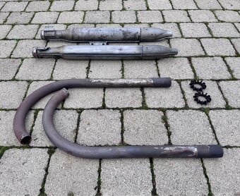 Jawa ČZ malá kývačka i půlbuben - výfuky - 4