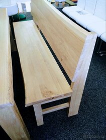 Dubový stůl celomasiv 90x199cm , tloušťka desky 5 cm - 4