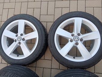 alu kola 5x100 r16 VW Polo a letní 215/45/16 - 4