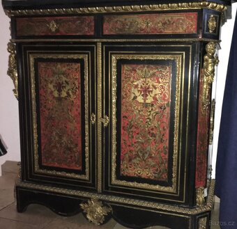 Komoda Boulle Napoleon III Paříž kolem 1850-80 - 4