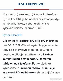 Mikrofon Synco Lav-S6E - 4