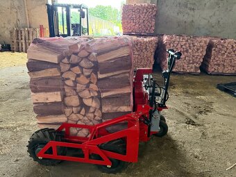 Šťípané palivové dřevo rovnané palety nebo sypané - 4