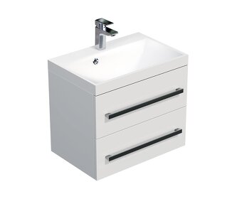 KOUPELNOVÁ SKŘÍŇKA S UMYVADLEM NATUREL SAT CUBE WAY 60X40 CM - 4