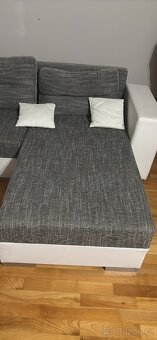 Rozkladacia U-pohovka – veľmi dobrý stav (2 roky používaná) - 4