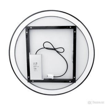 Nimco LED zrcadlo 60 cm černé - dotykové s nastavením jasu a - 4