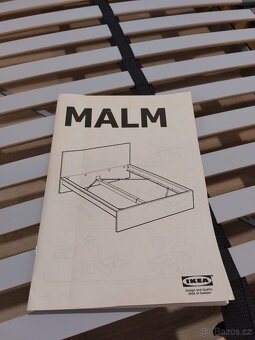 Postel MALM 140x200 + rošty LÖNSET 70x200 - 4