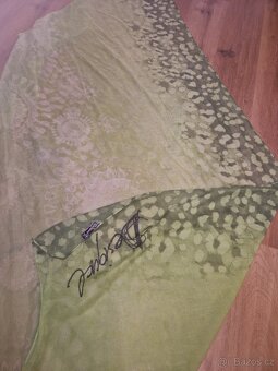 Desigual dámský značkový šátek šála zelený jako nový - 4