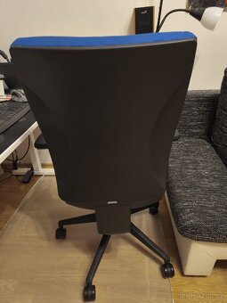 Nová kancelářská židle ANTARES Ramel, modrá, s područkama - 4